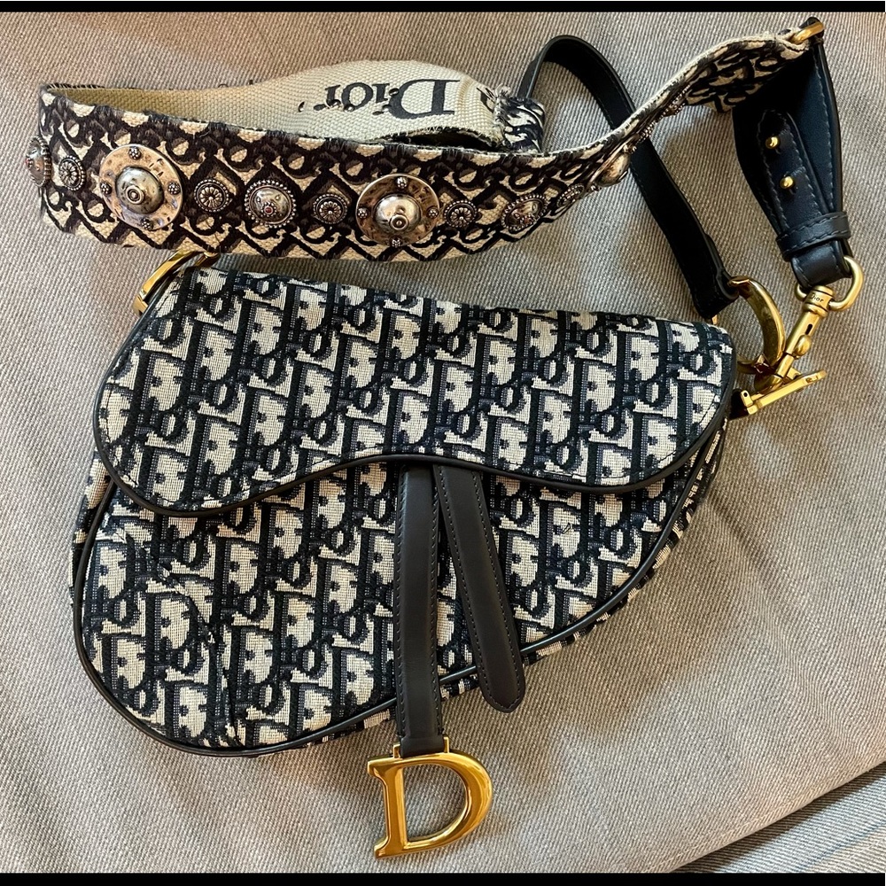 CD monogram saddle bag